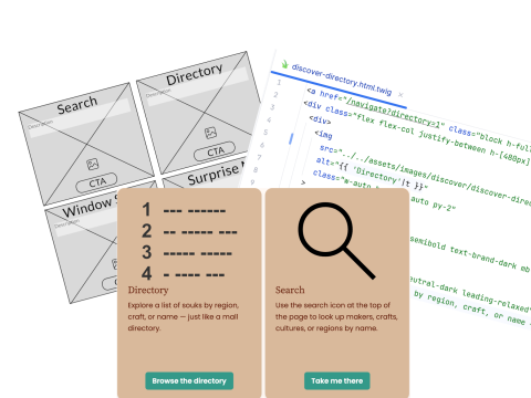 A component from Figma to code to rendered