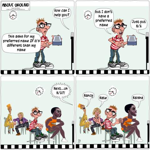 The perils of having no preferred name.