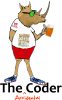 TAC new logotype - the rhino in running clothes